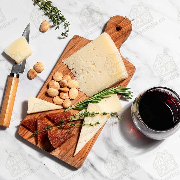 奶酪之家 曼切戈奶酪(DOP-手工4个月熟成)-(Artisan Manchego DOP Cheese Aged 4 Mo)拼盘图