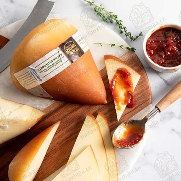 奶酪之家 圣西蒙烟熏奶酪（DOP）-（San Simon DOP Smoked Cheese）拼盘图